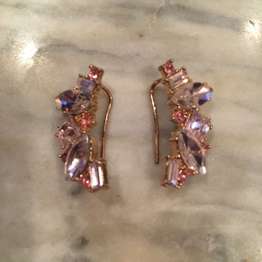 Kate Spade light pink gem earrings